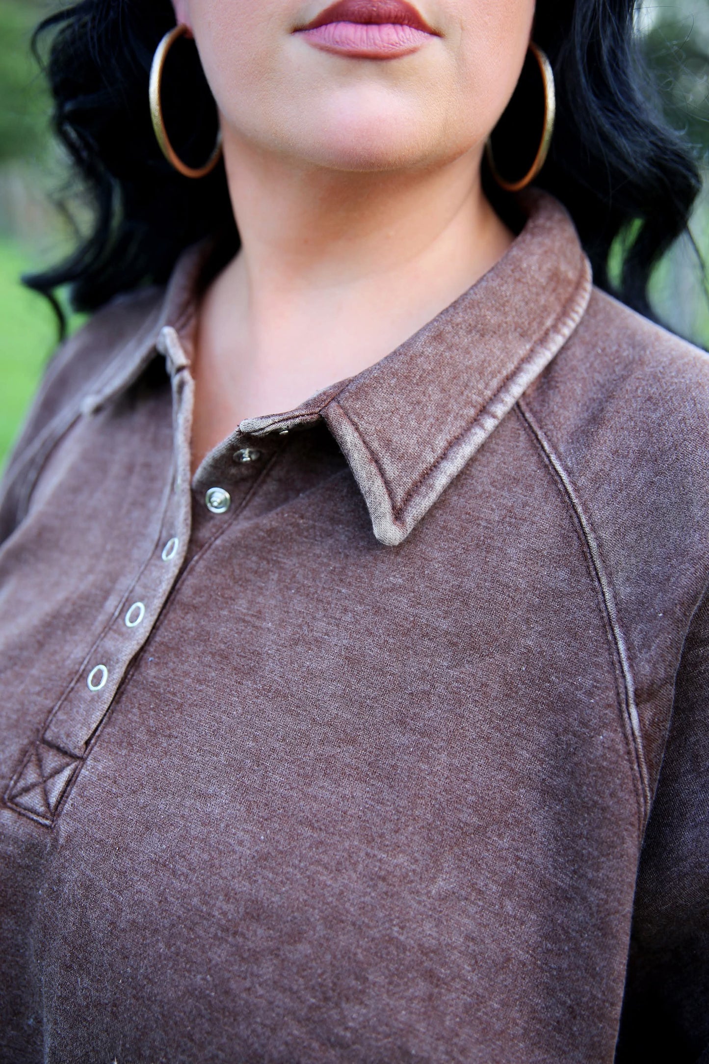 First Chill – Brown Quarter Snap Pullover