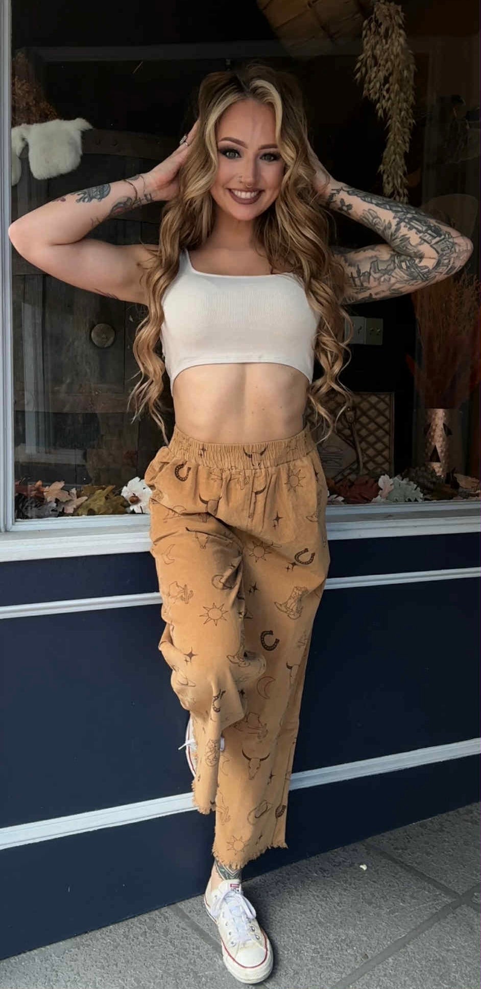 Whiskey Nights - Camel Corduroy Pants