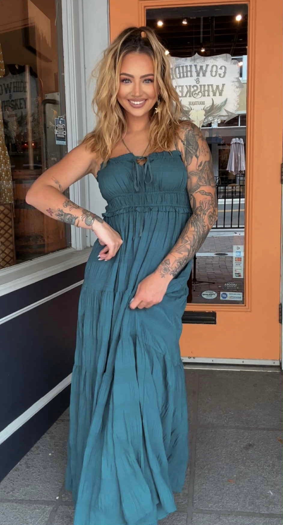 Jade Creek - Deep Teal Dress