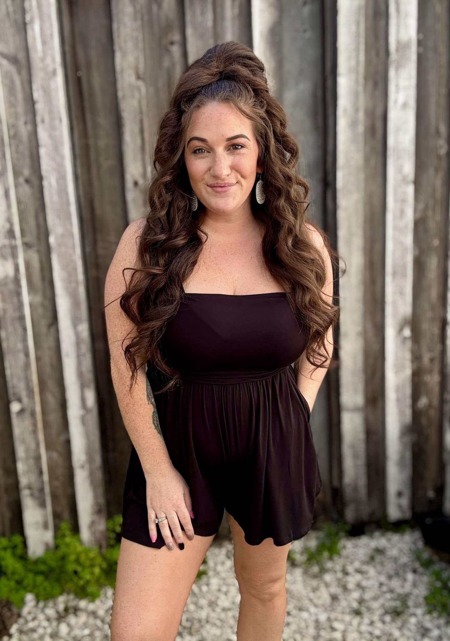 Summer Love - Black Tube Top Romper