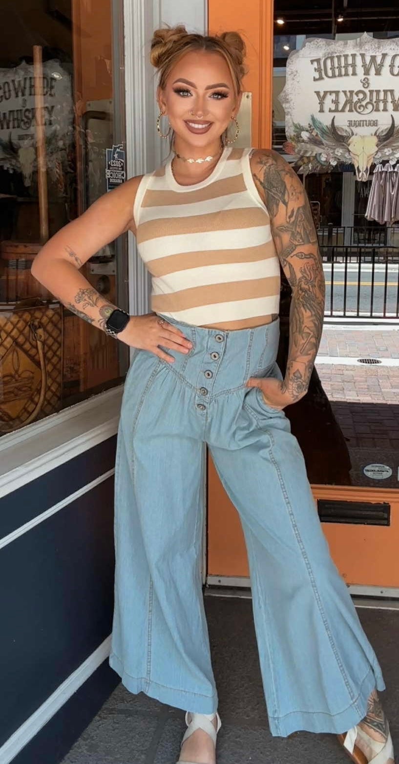 Button Banjo - Denim Pants