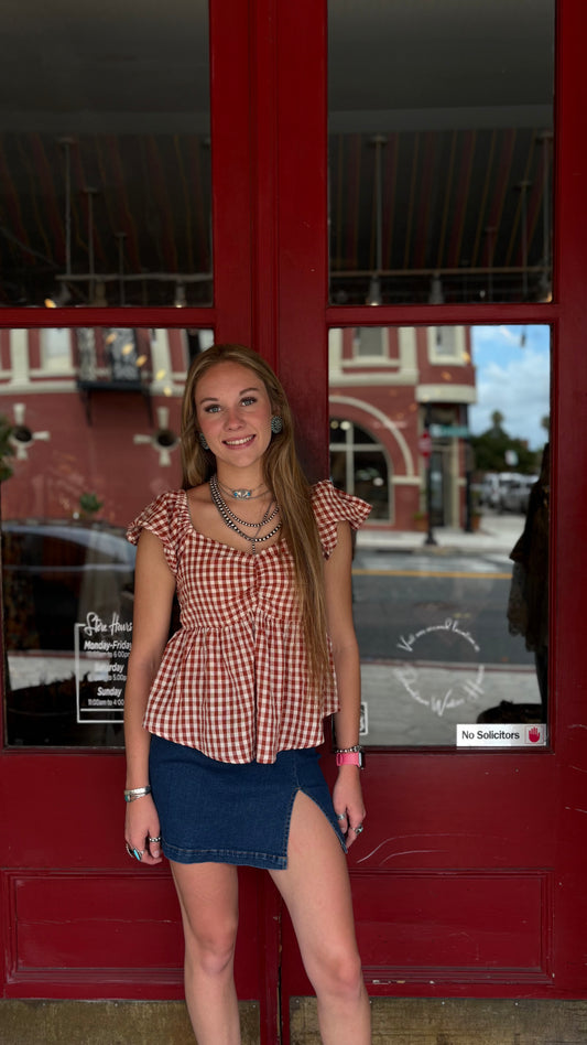 Broadway Blues – Denim Mini Skirt