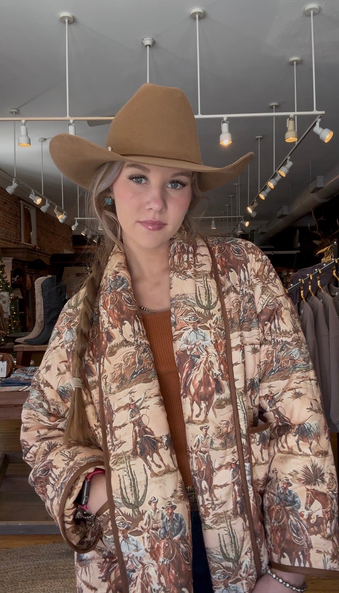 Cowboys & Cold Nights – Western Puffer Jacket