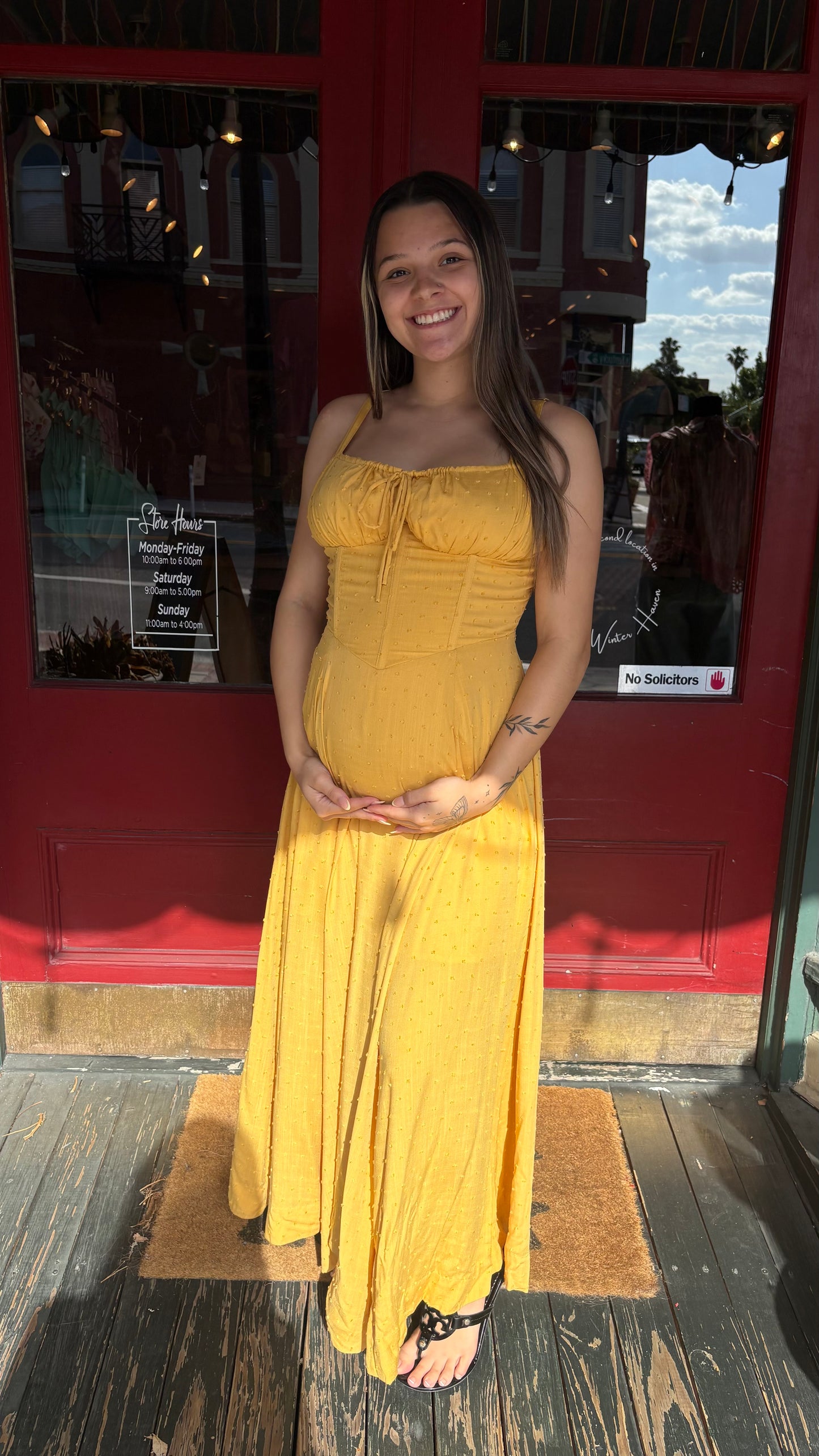 Golden Hour – Mustard Maxi Dress