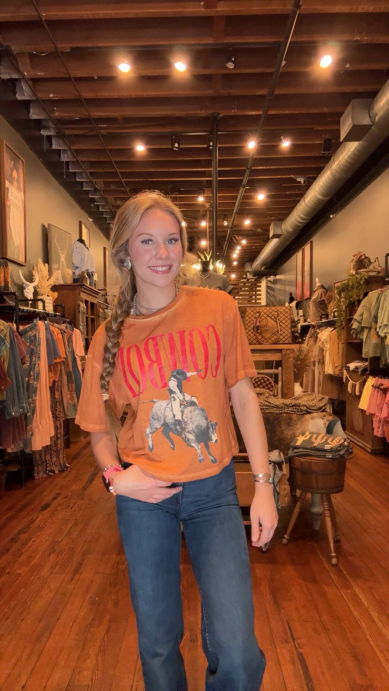 Chasing Buckles – Orange Crop Graphic Tee