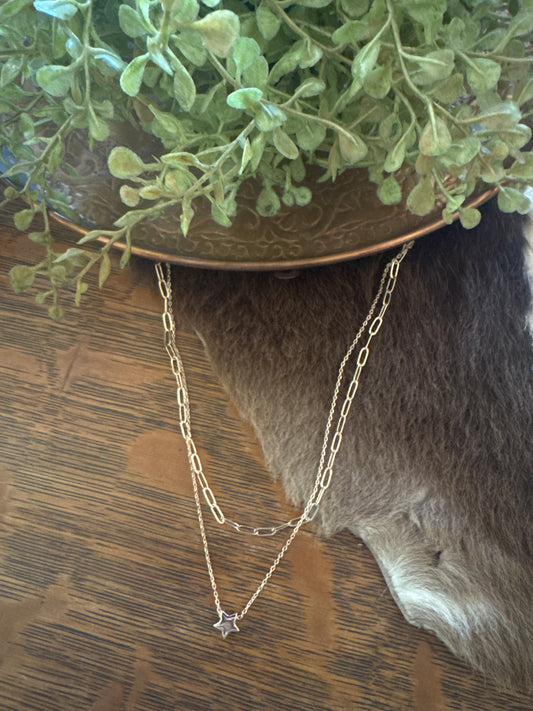 Star Links - Gold Necklace