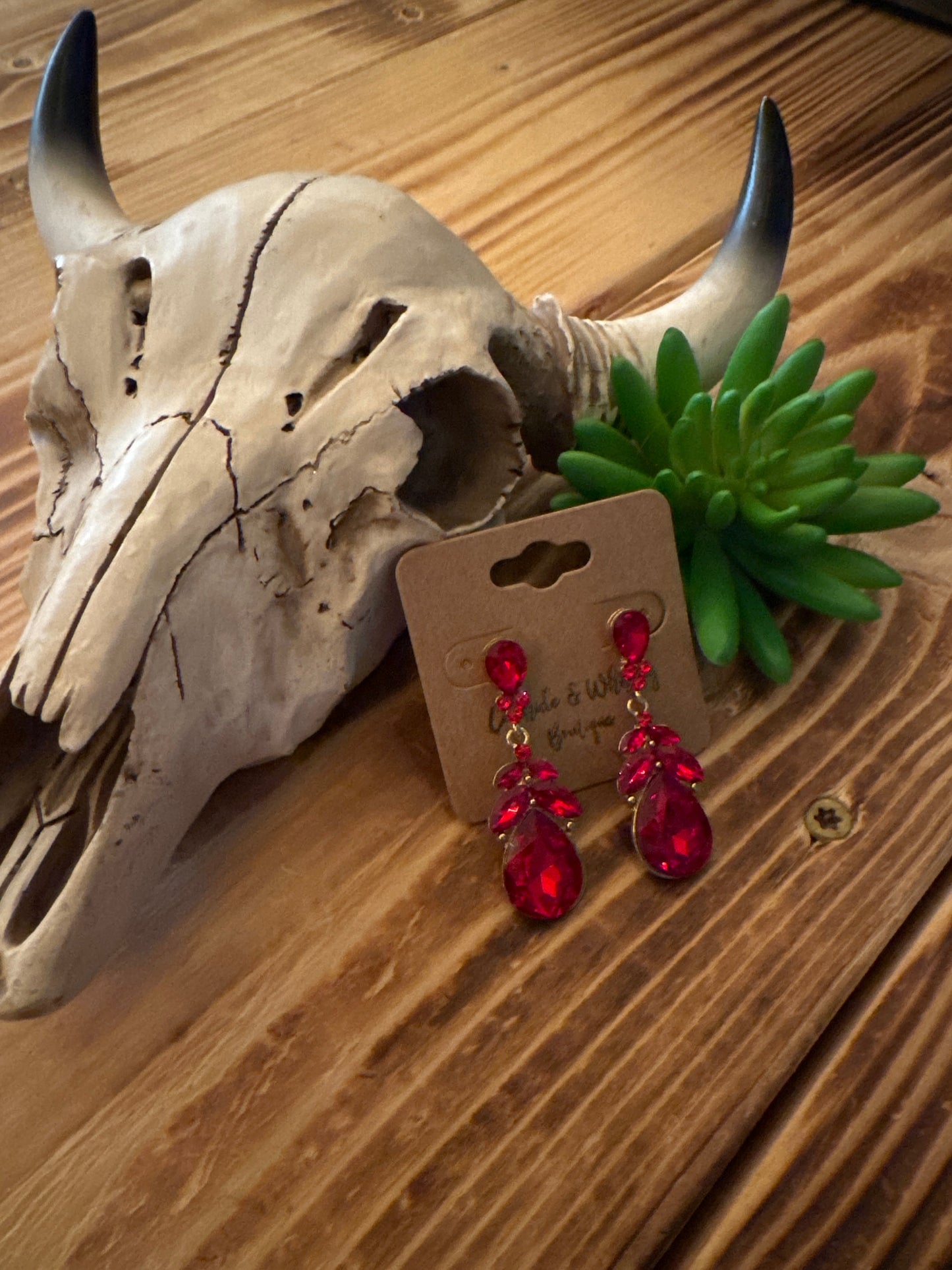 Red Run - Earrings