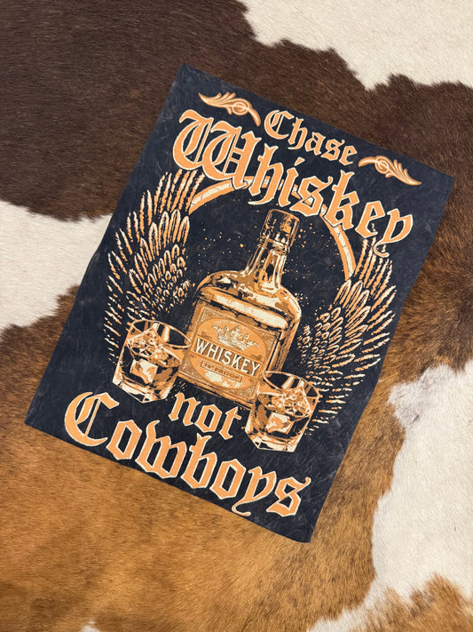 Chase Whiskey - Mineral Wash Black Graphic Tee