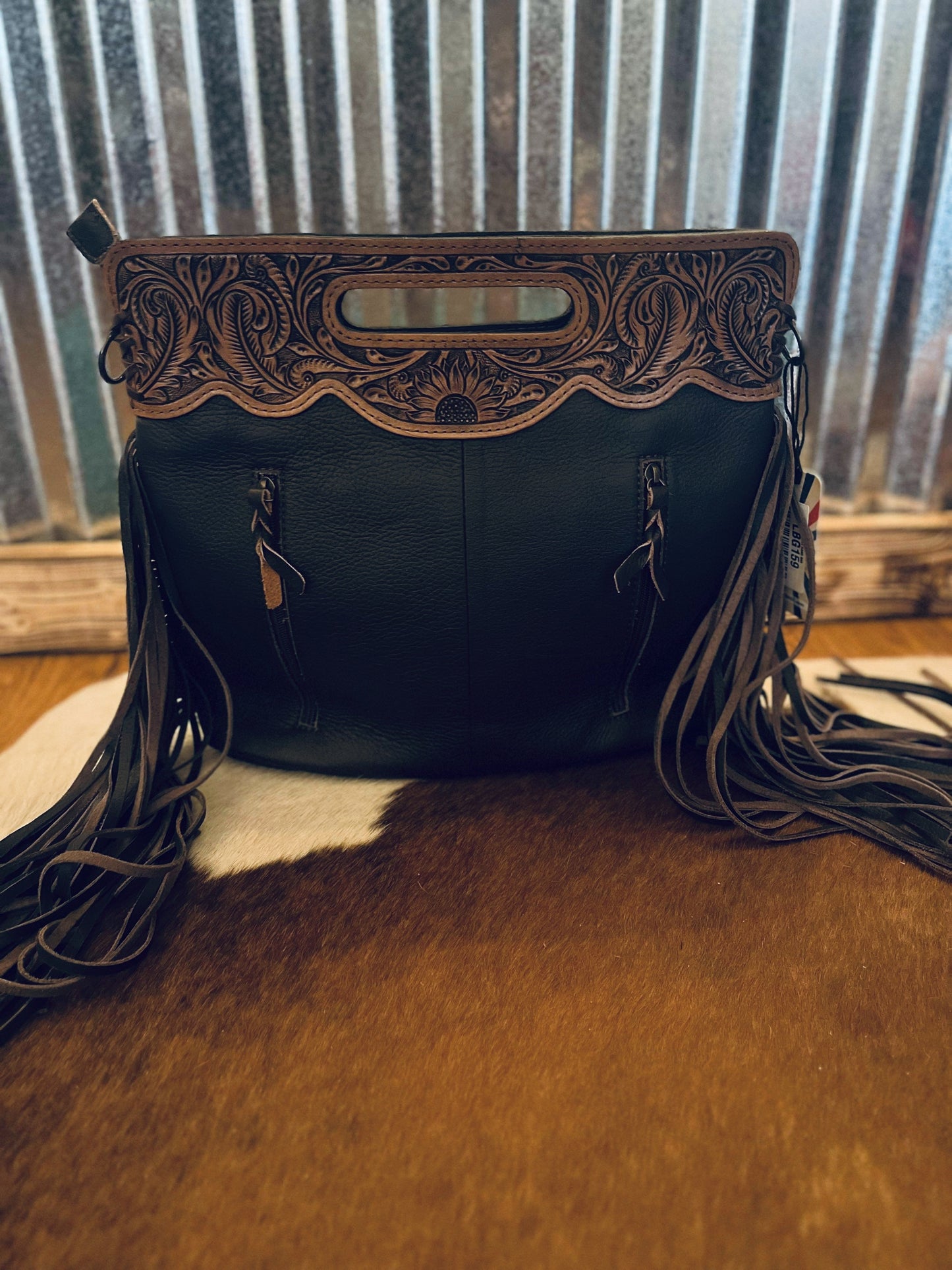Rustic Teal Wash - Clutch/Crossbody Purse