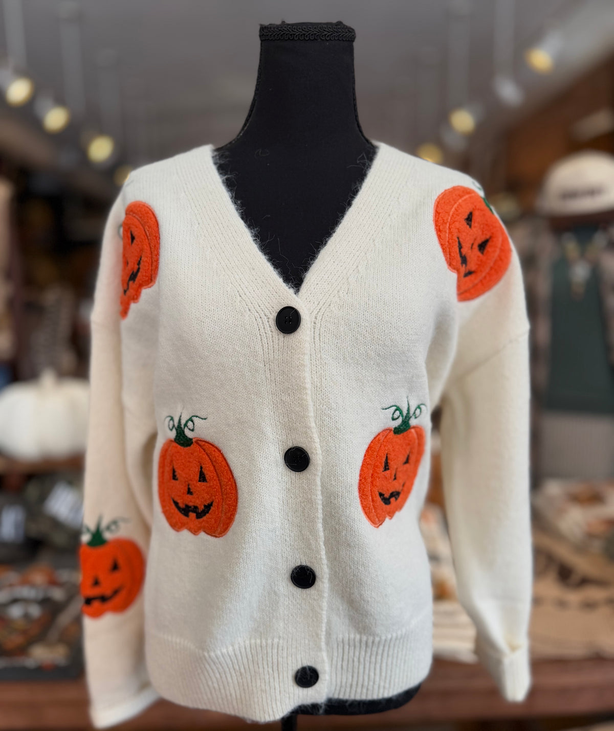 Pumpkin Hollow – Ivory Cardigan