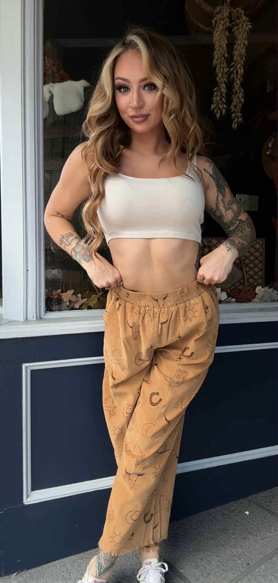 Whiskey Nights - Camel Corduroy Pants