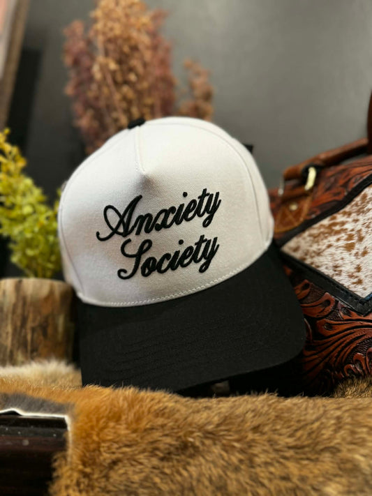 Anxiety Society - Black/White Trucker Hat