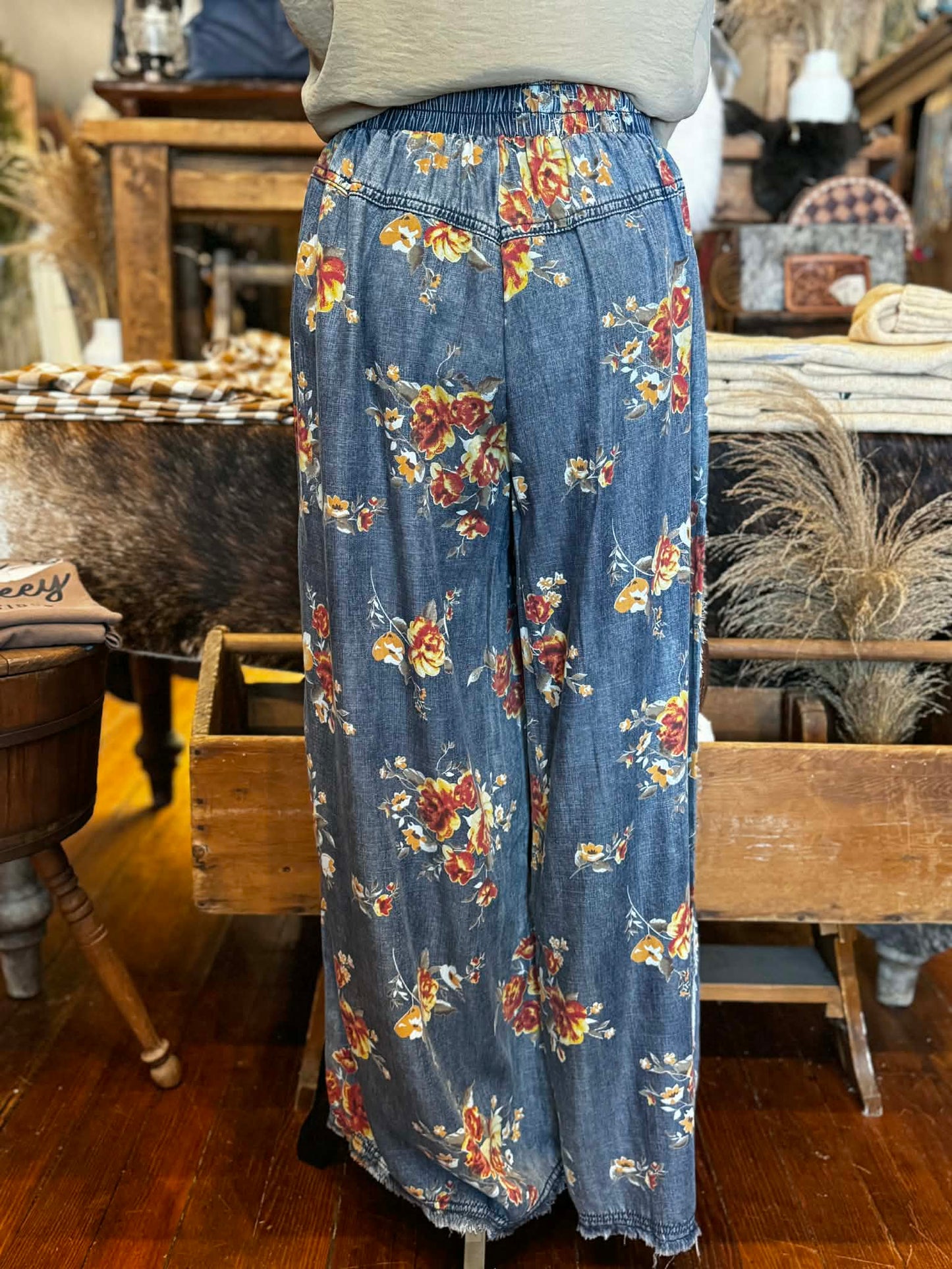 Bluebell Fields – Denim Wide Leg Pant