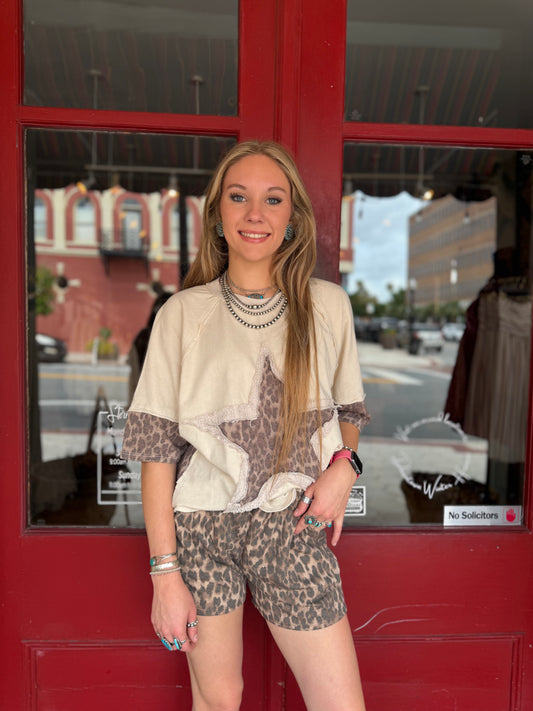 Rust & Roar – Leopard Shorts