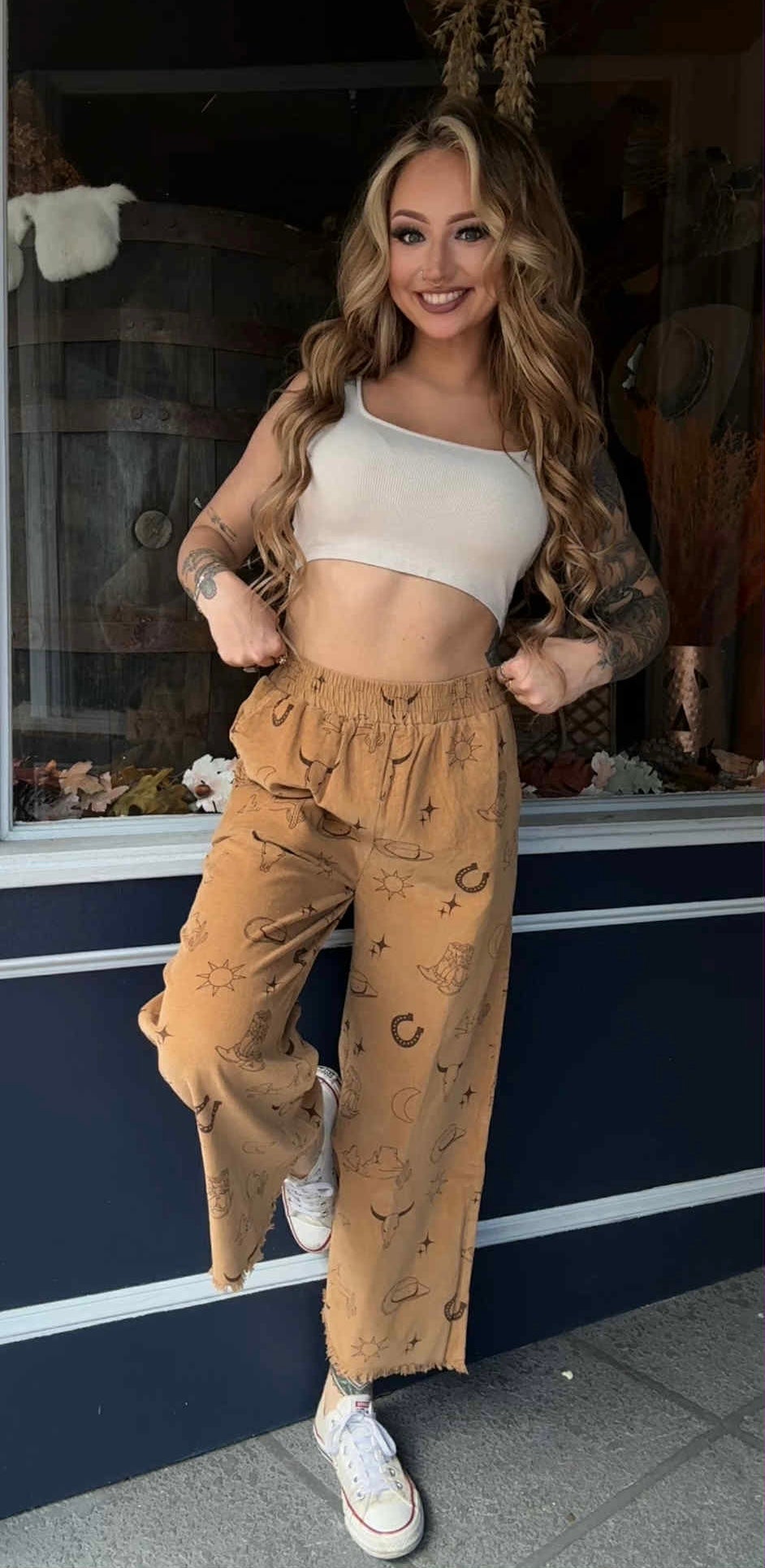 Whiskey Nights - Camel Corduroy Pants