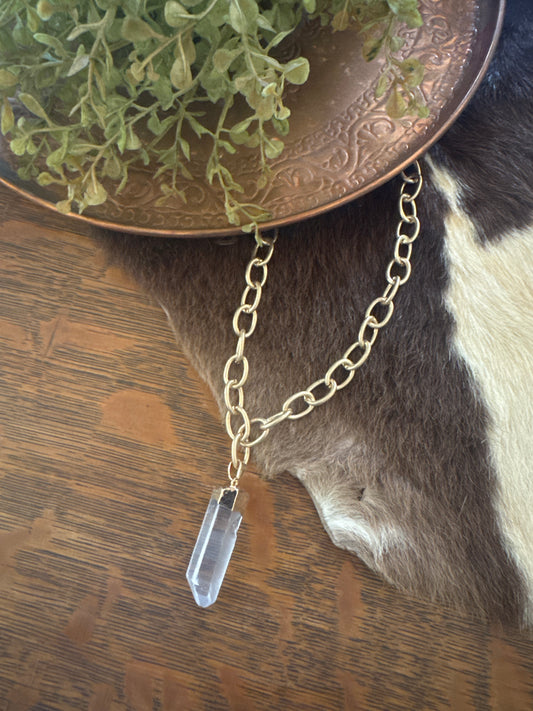 Mooncharged – Raw Crystal Necklace