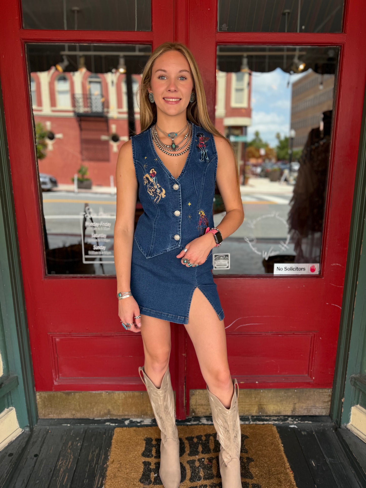 Giddy Up, Gorgeous – Denim Vest