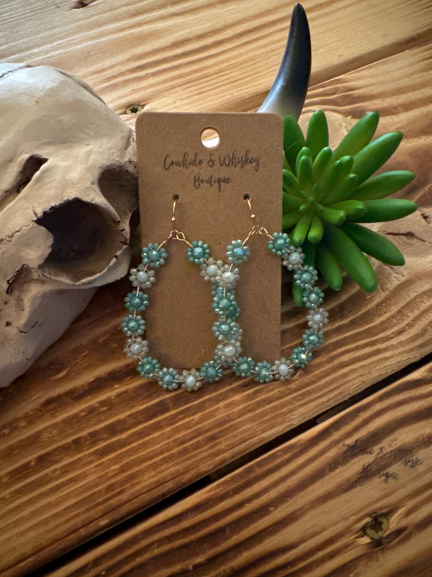 Daisy Mae - Teal Earrings