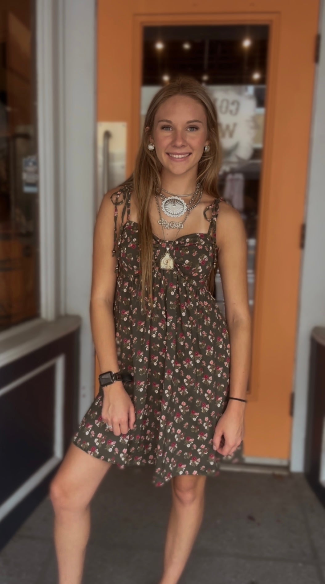 Evergreen Kiss - Olive Mini Dress