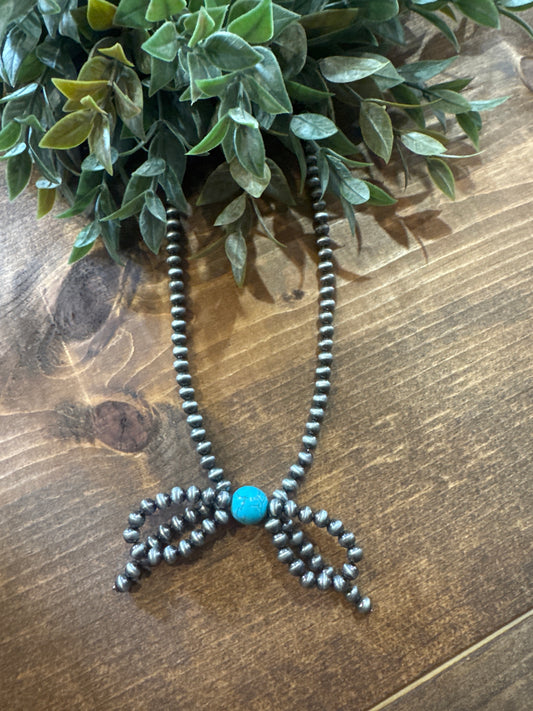 Big Mixed Bow - Necklace