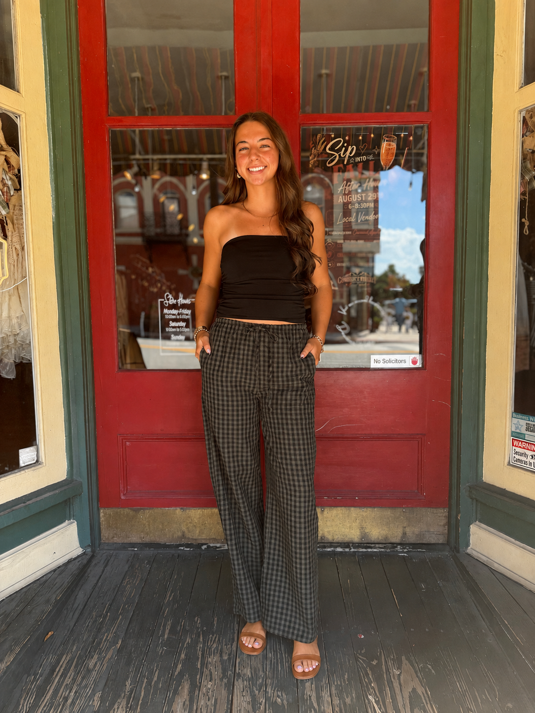 Olive Hearth – Olive Plaid Pants