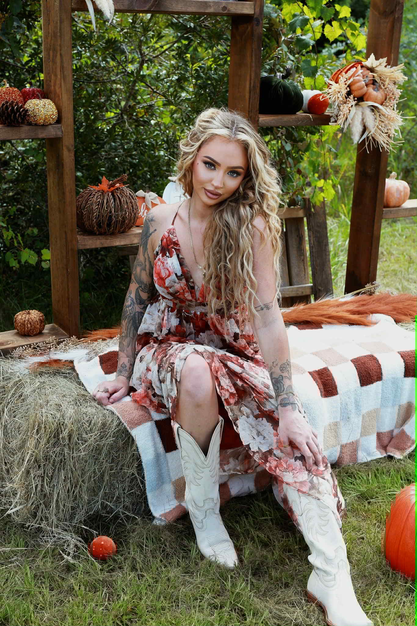 Falling Floral - Maxi Dress