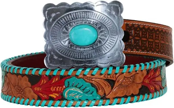 Turquoise Rain - Belt w/ Buckle