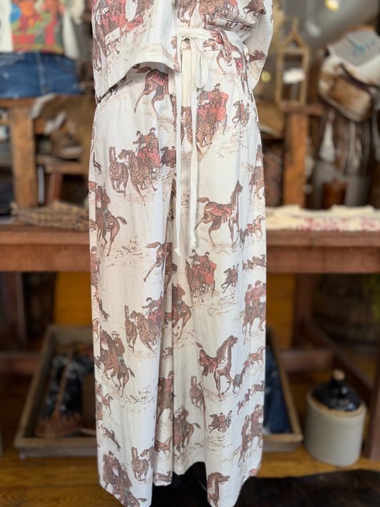 Wagon Wheel Romance – Wide Leg Pants