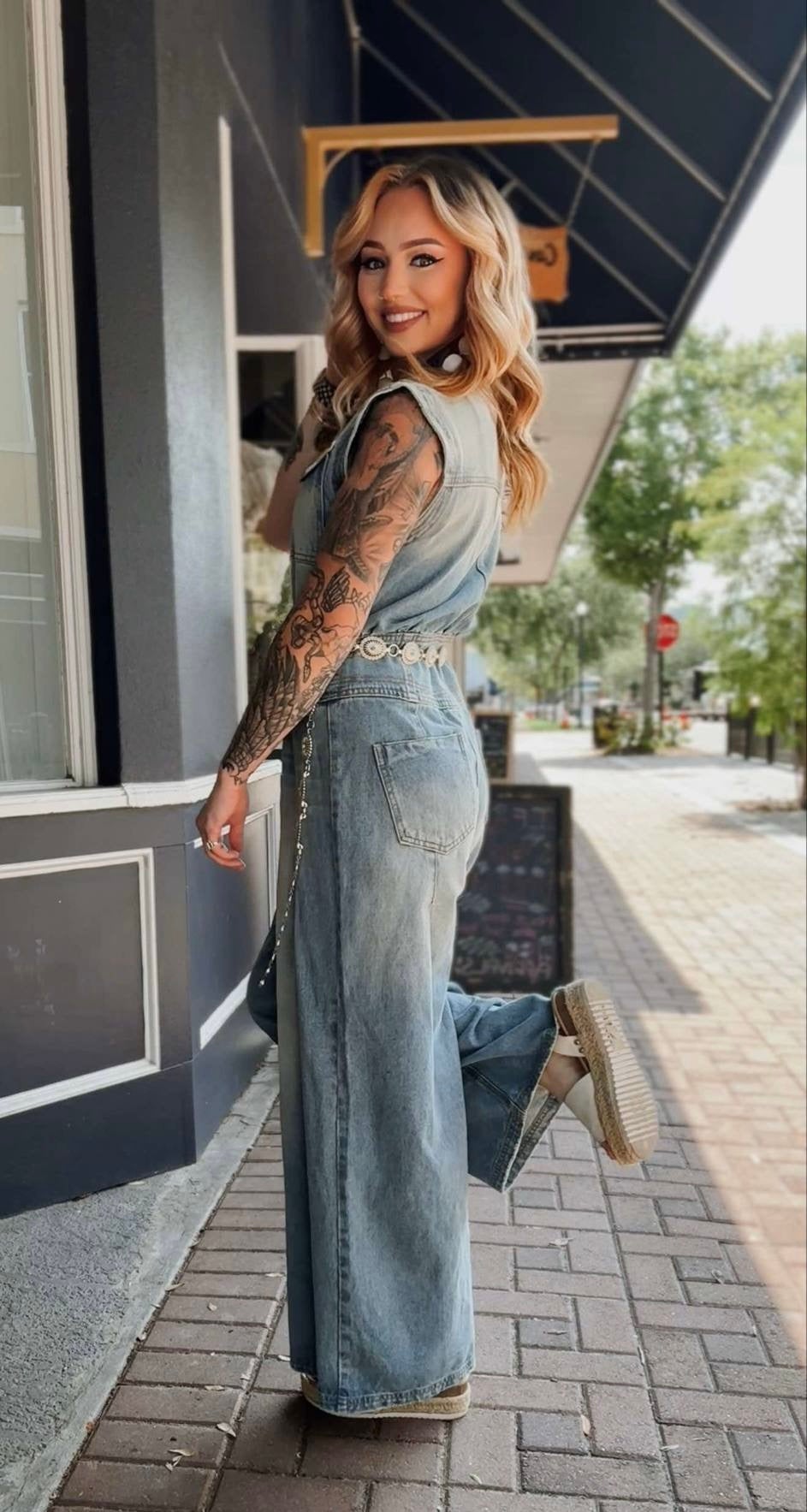 True Grit - Denim Jumpsuit