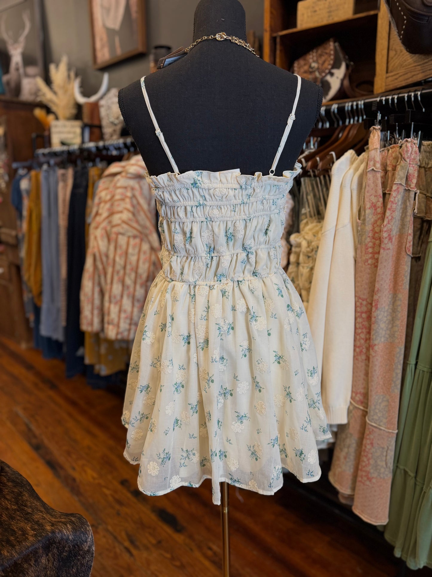 Garden Veil – Mini Ruffle Dress
