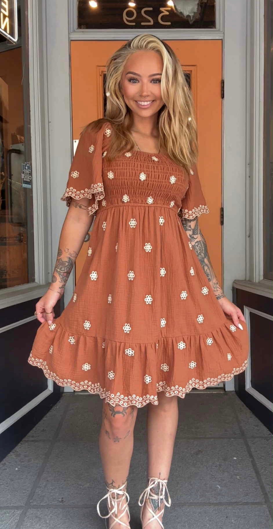 Rustwood Meadow - Gauze Dress