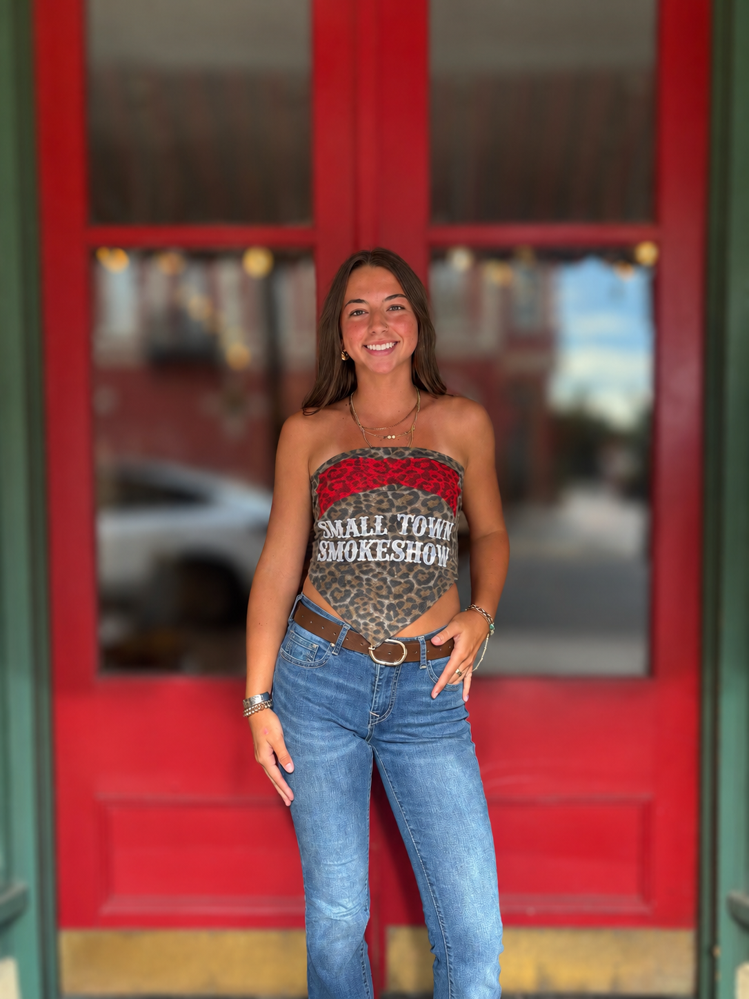 Wildcat Smokeshow – Leopard Bandana Top