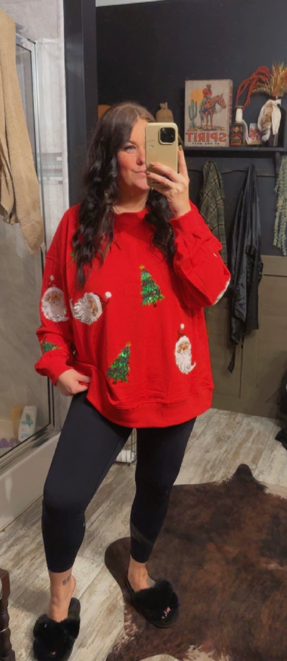 Christmas Cozy - Sequin Sweatshirt
