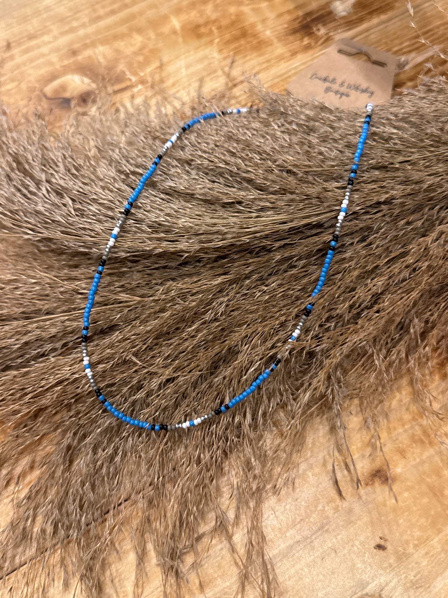 Black & Blue - Choker Necklace