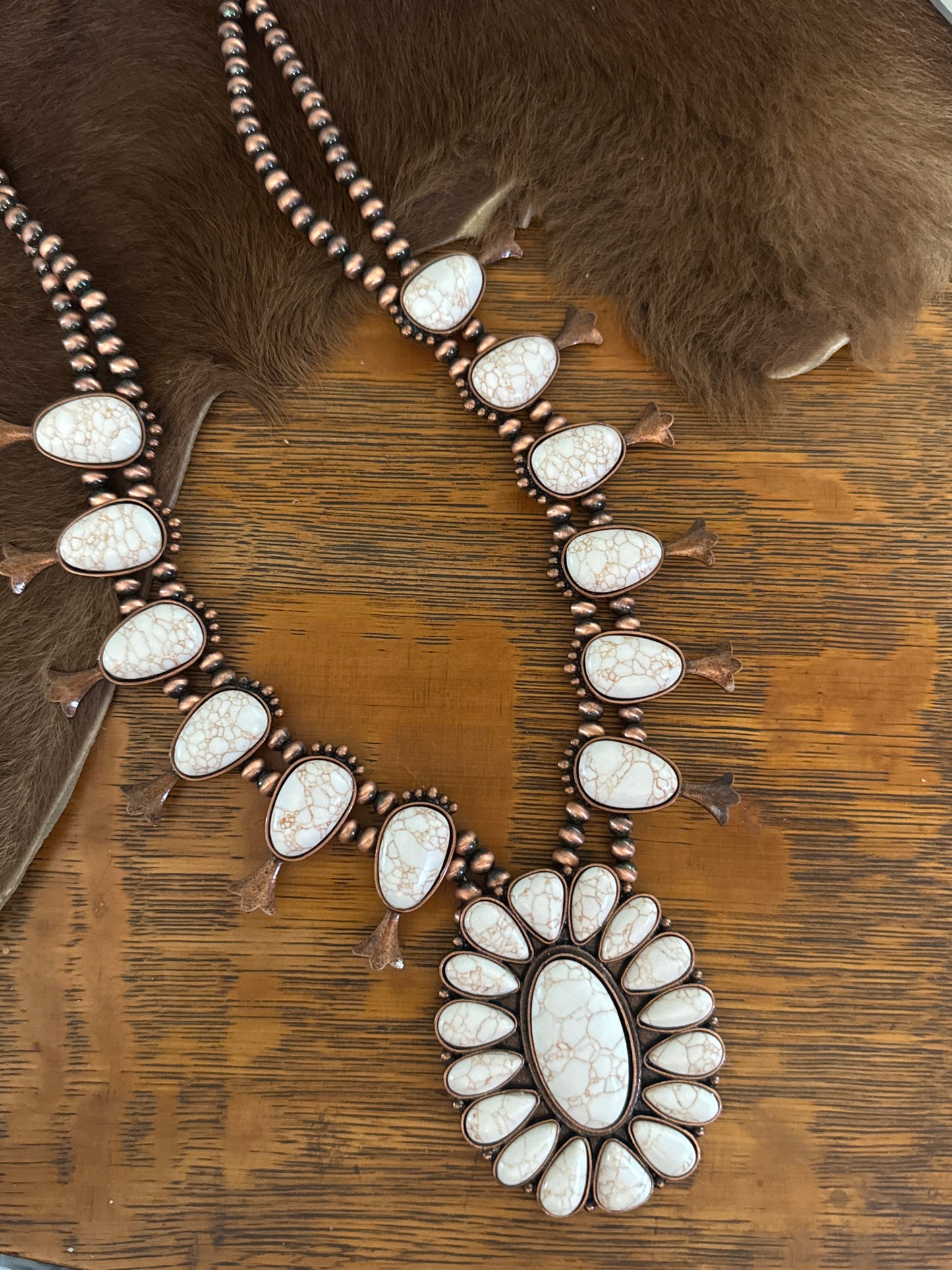 Sunset Squash - Copper Necklace