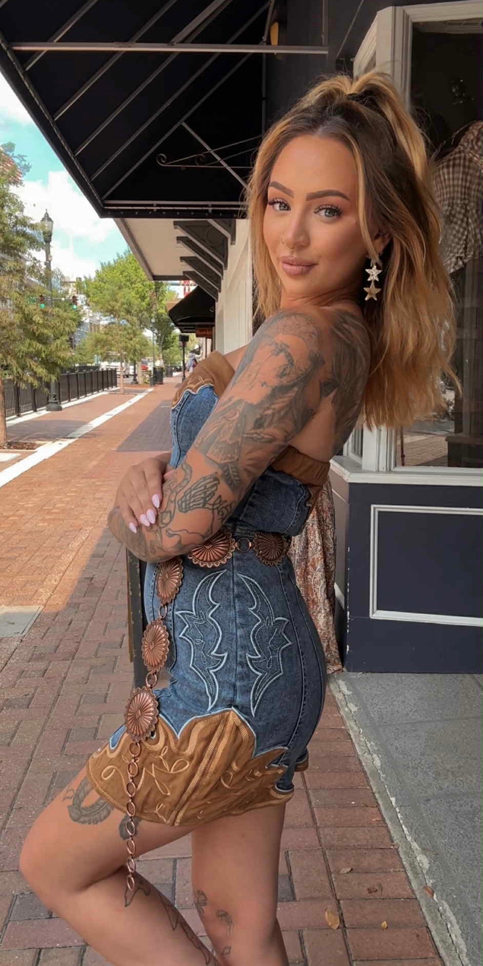 Rope & Ride - Denim Mini Dress