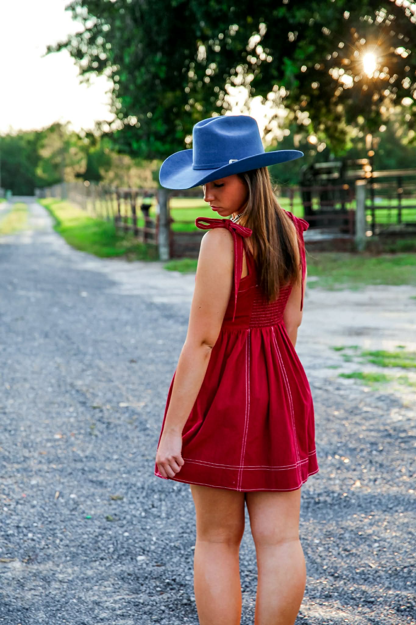 Cranberry Stitch – Maroon Mini Dress