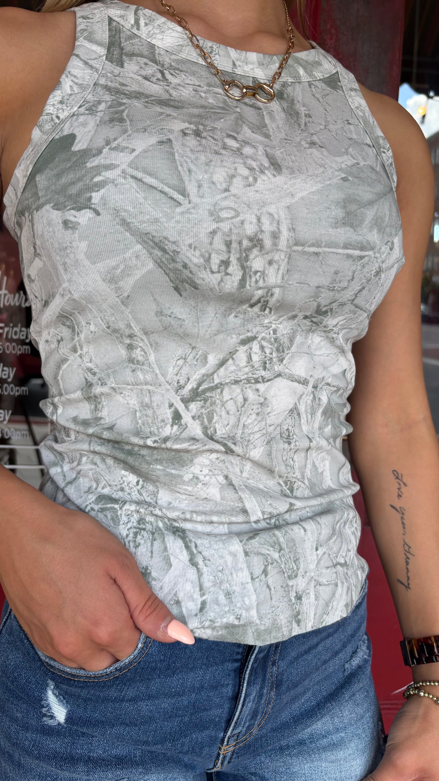 Trailbound Camo – Olive Camo Tank