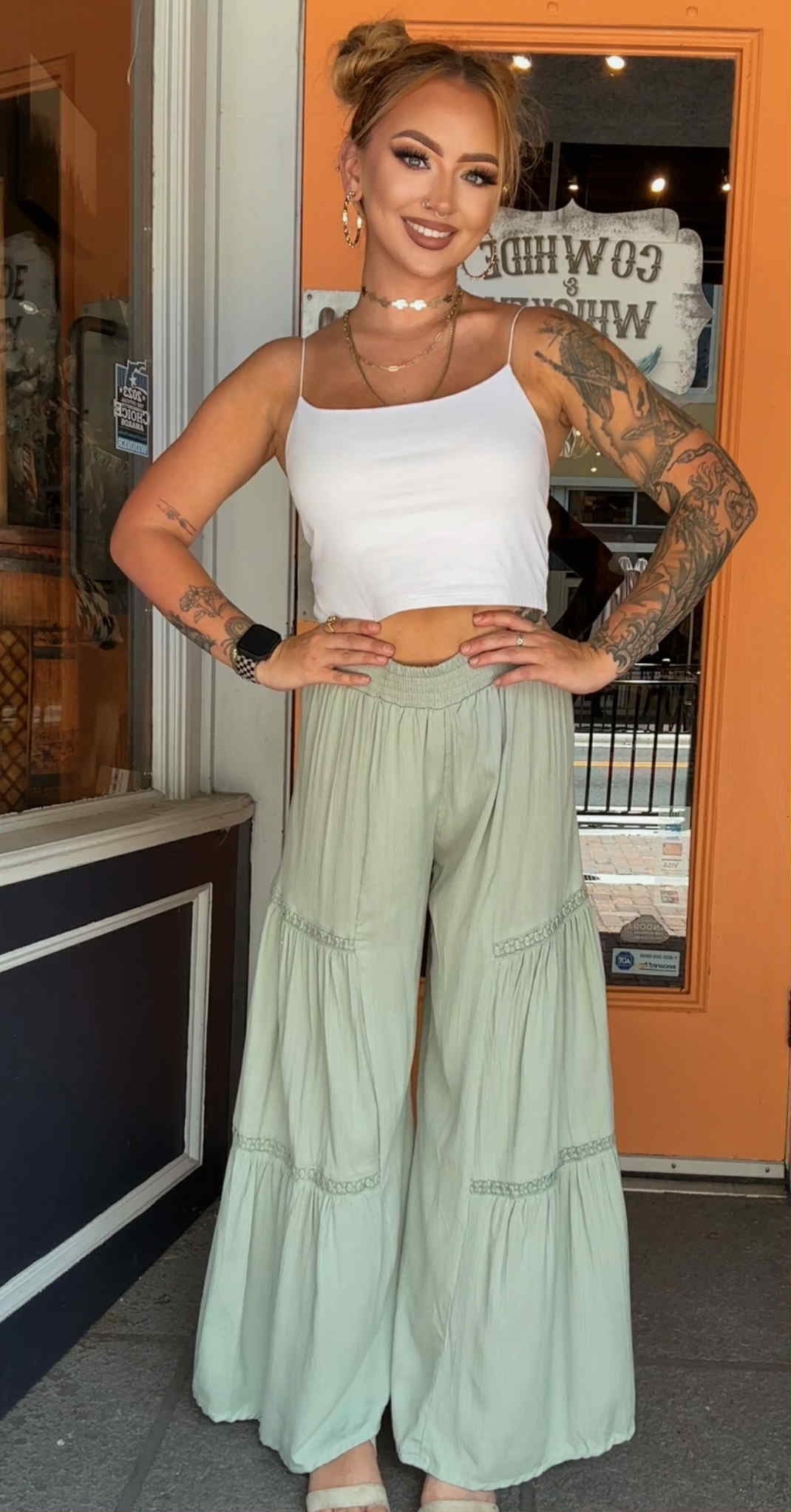 Desert Fern - Sage Pants