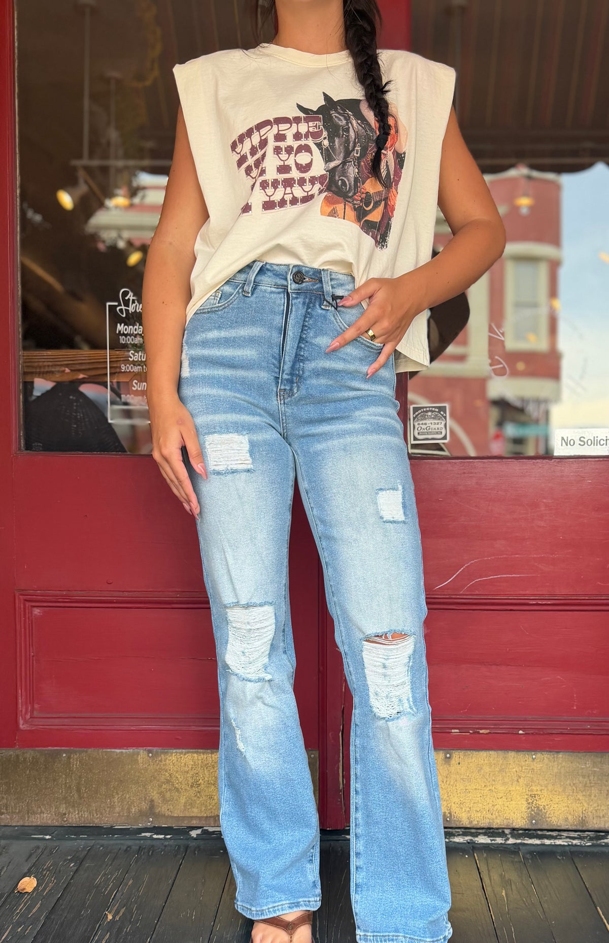 Bad Habit Bootcut – Light Wash Bootcut Jeans