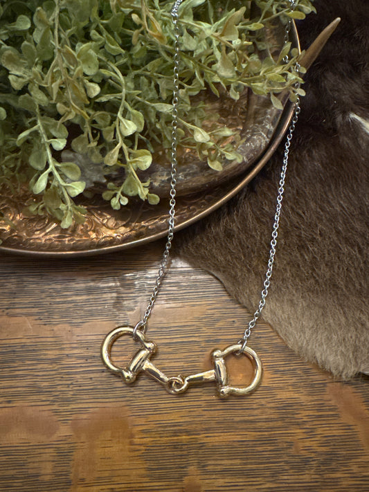 Woah Pony - Gold Bit Necklace