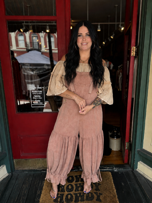 Rustic Cottonwood – Blush Bloomer Jumpsuit