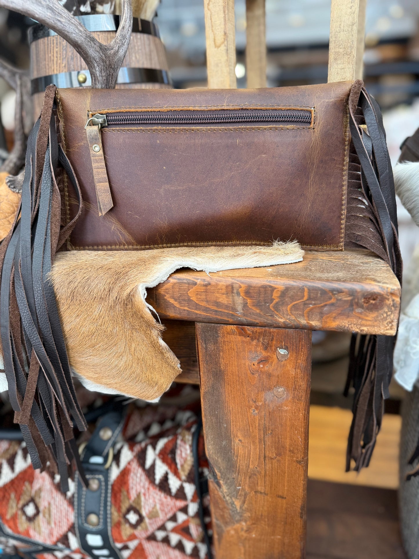 Spotted Doe Tooled - Crossbody