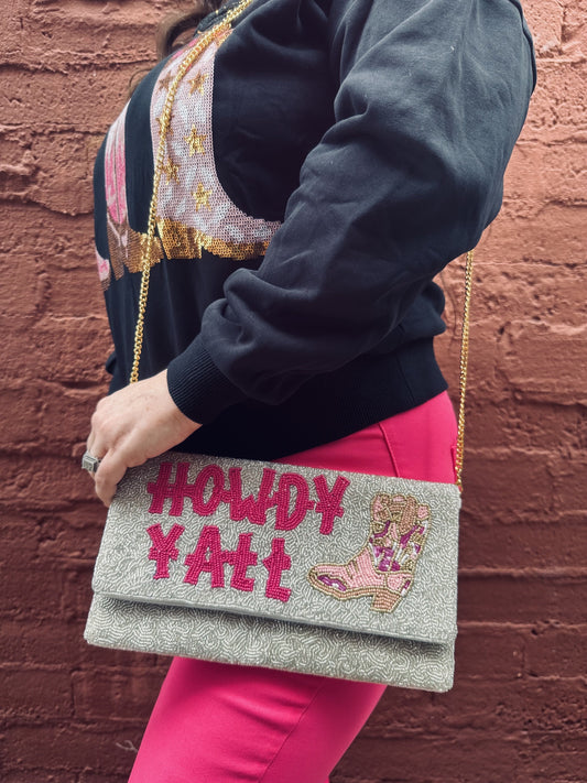HOWDY YALL - Beaded Purse