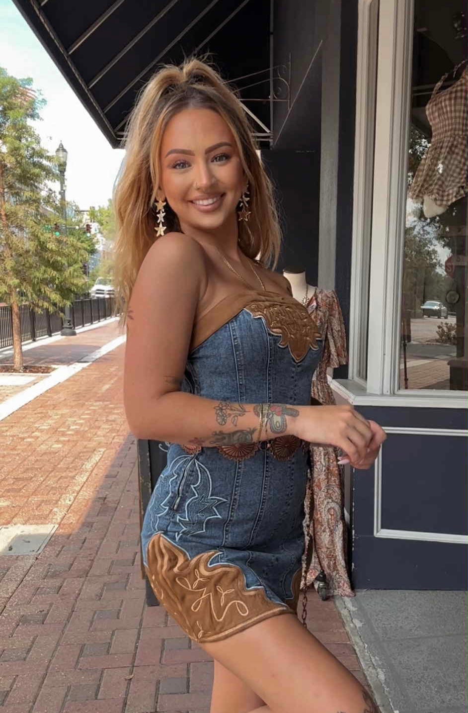 Rope & Ride - Denim Mini Dress