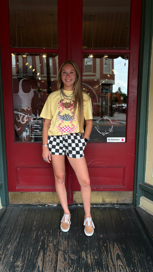 Checkered Charm – Checkered Shorts