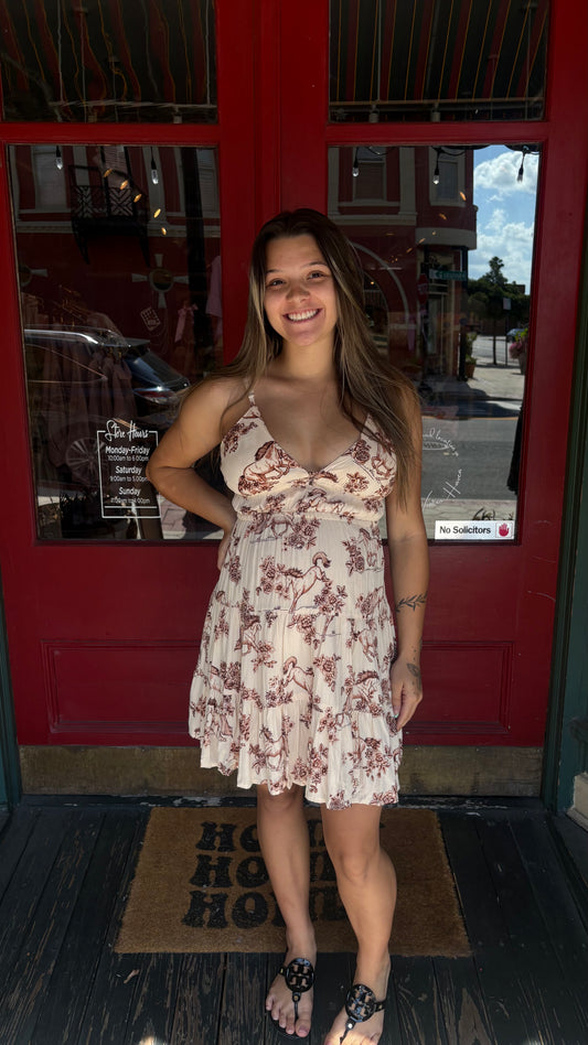 Ivory Trails – Horse Mini Dress