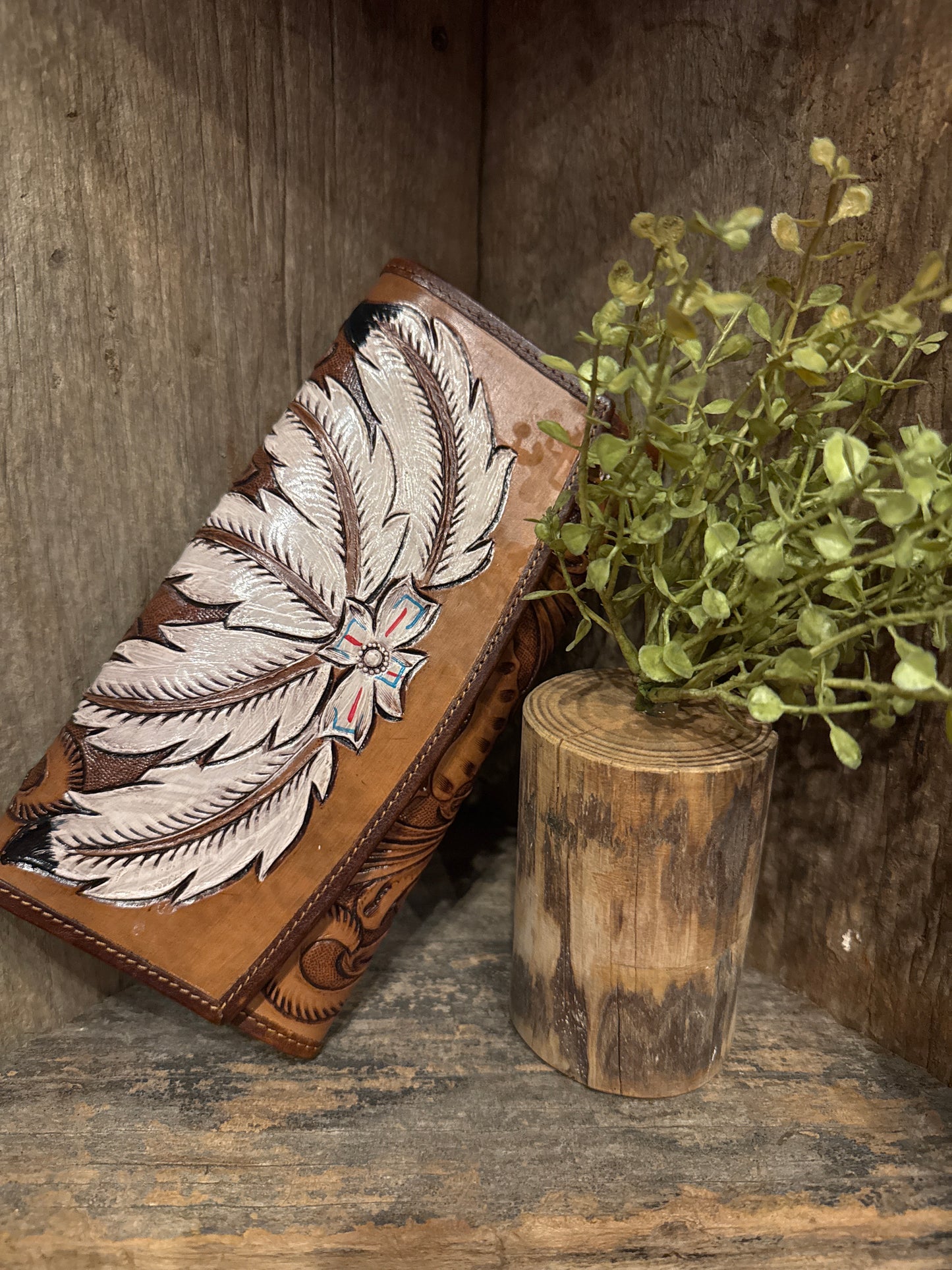 Leather Tooled Wallet