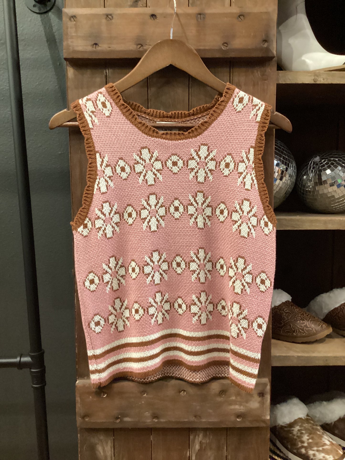 Mauve Mirage-Sweater Vest