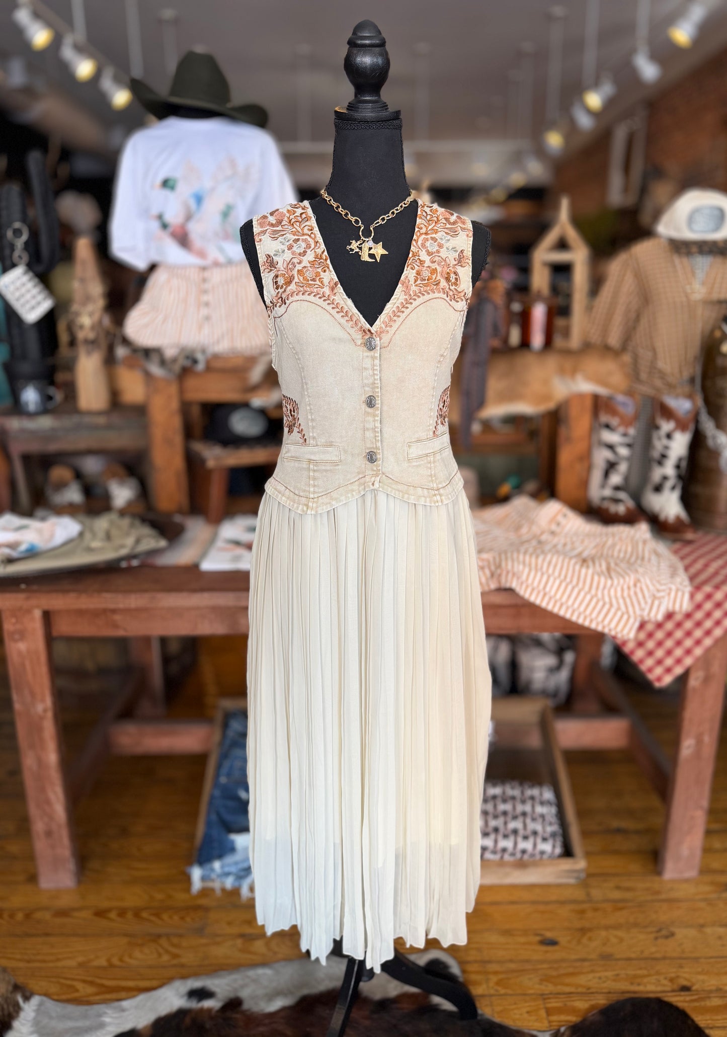 Sandstone Belle – Sand Midi Dress